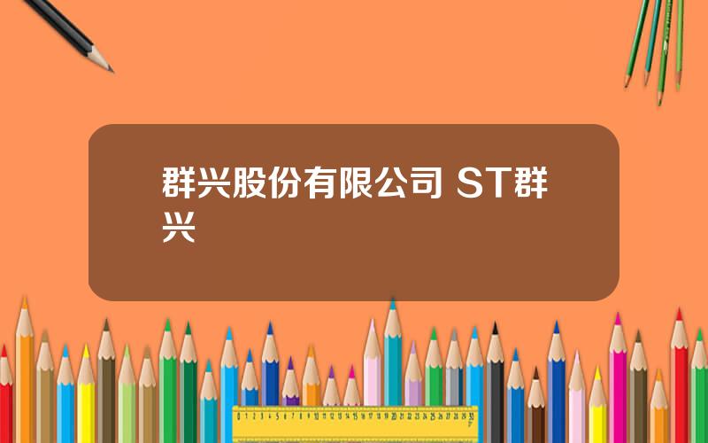 群兴股份有限公司 ST群兴